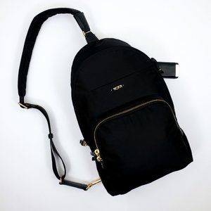 TUMI Women's Brive Black Crossbody Sling Backpack